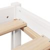 vidaXL Bed Frame without Mattress White 135x190 cm Double Solid Wood Pine