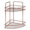 Metaltex 2-tier Corner Douche Rack Copper