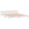 vidaXL Bed Frame without Mattress White 180x200 cm Super King Solid Wood Pine