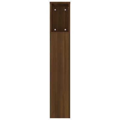 vidaXL Headboard Cabinet Brown Oak 180x18.5x104.5 cm