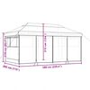 vidaXL Party Tent Pop-up Taupe 580 x 292 x 315 cm Oxford Fabric