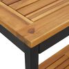 vidaXL Outdoor Table with Storage Natural and black 80 x 35 x 75 cm