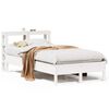 vidaXL Bed Frame without Mattress White 120x190 cm Small Double Solid Wood Pine