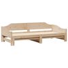 vidaXL Daybed with Trundle without Mattress 80x200 cm Solid Wood