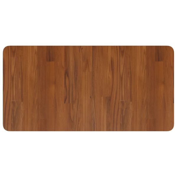vidaXL Bathroom Countertop Dark Brown 80x40x2.5cm Treated Solid Wood