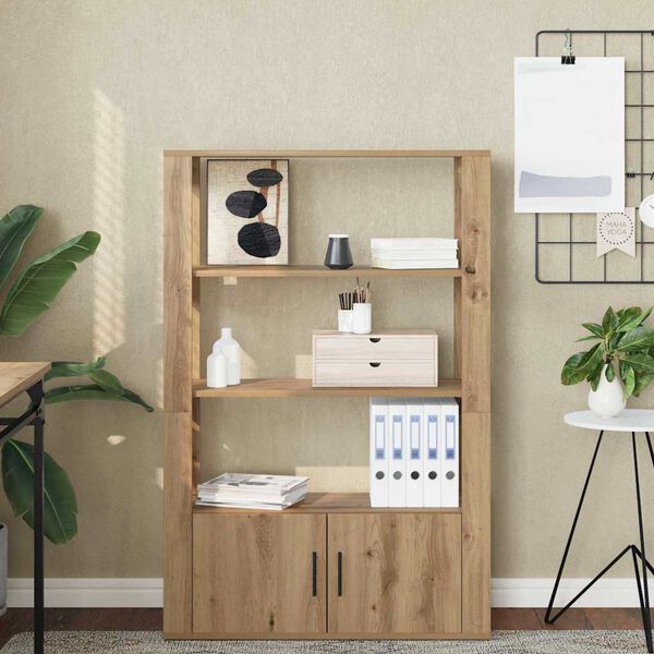 vidaXL Sideboard Artisan oak 30 x 80 x 119.5 cm Engineered wood