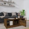 vidaXL Coffee Table Smoked Oak 102x50x36 cm Engineered Wood