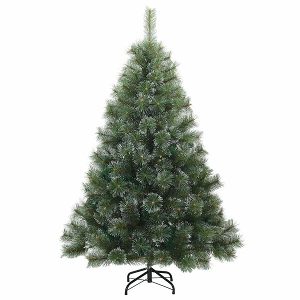 vidaXL Artificial Christmas Tree with 150 LEDs Green 120 cm PE and PVC