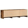 vidaXL TV Cabinet with LED Smoked Oak 140 x 34 x 40 cm Engineered Wood