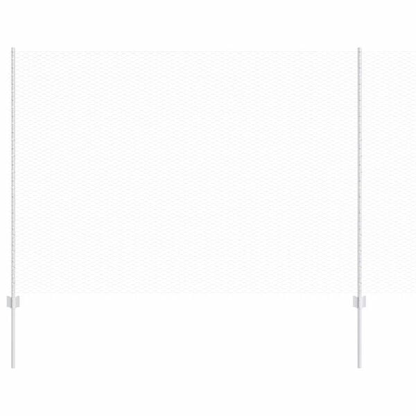 vidaXL Fence with Post Silver 1.5 x 10 m Steel