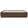 vidaXL Bed Frame without Mattress Brown Oak 200x200 cm