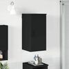 vidaXL Bathroom Cabinet Wall-mounted with Door Black 30 x 31.5 x 61 cm