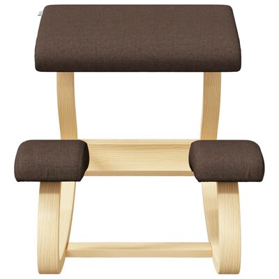 vidaXL Kneeling Chair Brown 48x71x51 cm Birch Plywood