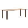 vidaXL Console Table Legs 4 pcs Natural Steel 72-74 cm Steel