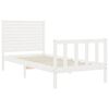 vidaXL Bed Frame without Mattress White 90x200 cm Solid Wood Pine