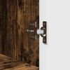 vidaXL Bathroom Cabinet with Storage Smoked Oak 30 x 35 x 95 cm