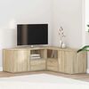 vidaXL Corner Cabinet Sonoma Oak 200x40x45 cm Engineered Wood