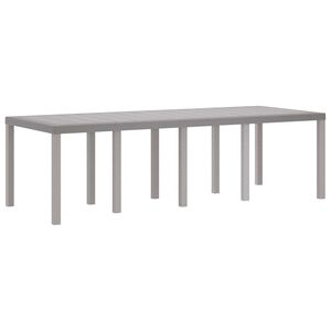 vidaXL Weather-Resistant Garden Table Light Grey 250 x 100 x 73 cm