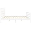 vidaXL Bed Frame without Mattress White 200x200 cm Solid Wood