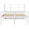 vidaXL Bookcase Bed without Mattress White 160x200 cm Solid Wood Pine