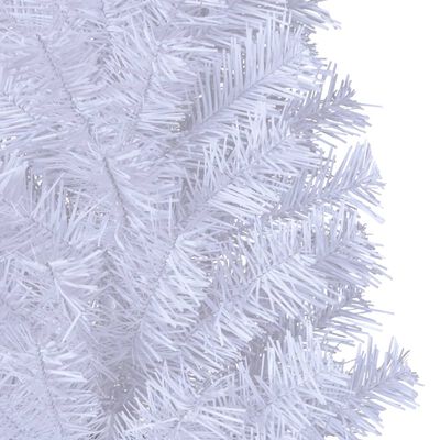 vidaXL Artificial Christmas Tree with Thick Branches White 210 cm PVC