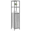 vidaXL Bathroom Cabinet with Shelves Grey Sonoma 36x35x165 cm