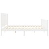 vidaXL Bed Frame without Mattress White Super King Size Solid Wood Pine
