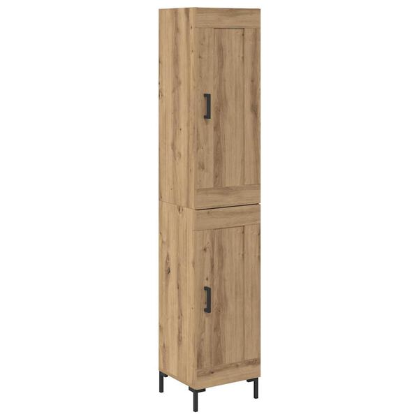 vidaXL Highboard Artisan Oak 34.5 x 34 x 180 cm Engineered Wood