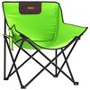 vidaXL Camping Chairs with Pocket Foldable 2 pcs Green