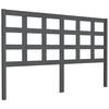 vidaXL Bed Headboard Grey 156x4x100 cm Solid Wood Pine