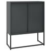 vidaXL Highboard Anthracite 80x35x100 cm Steel