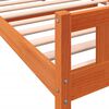 vidaXL Bed Frame without Mattress Wax Brown 75x190 cm Small Single Solid Wood Pine