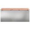 vidaXL Garden Bench Silver 100 x 40 x 43 cm Galvanised steel