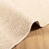 vidaXL Rug ZIZUR Beige 140x200 cm Jute Look Indoor and Outdoor