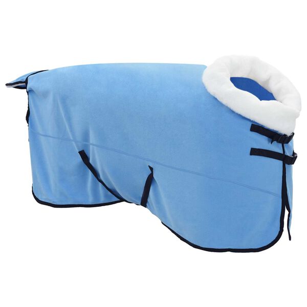 vidaXL Horse Blanket Full Aqua 155 cm Polar fleece