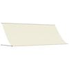vidaXL Retractable Awning Cream 400x150 cm Fabric and Steel