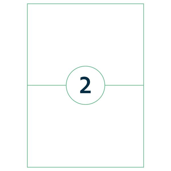 rillprint Self-adhesive Sticker Labels 210x148 mm 1000 Sheets White