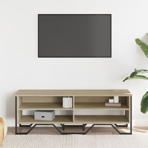 vidaXL TV Cabinet Sonoma Oak 122x34x41 cm Engineered Wood