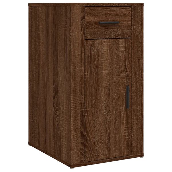 vidaXL Desk Cabinet Brown Oak 40x49x75 cm Engineered Wood