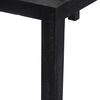 vidaXL Dining Table Black 140x80x76 cm Solid Mango Wood