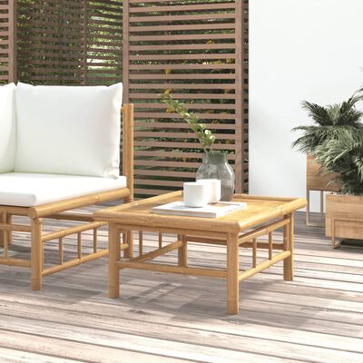 vidaXL Garden Table 65x55x30 cm Bamboo