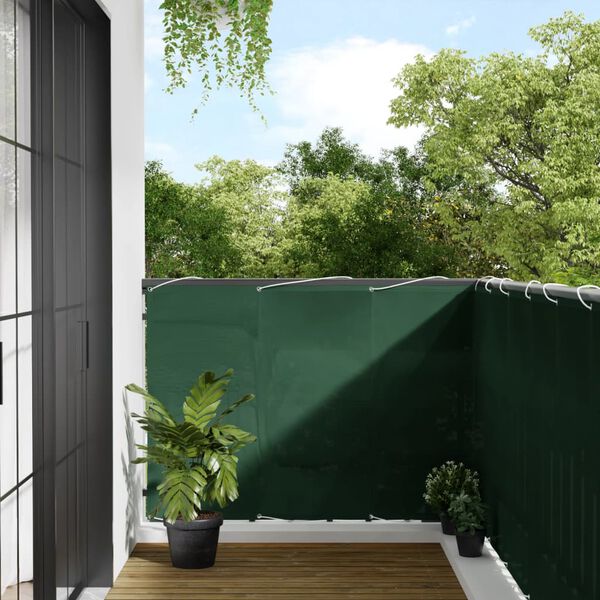 vidaXL Balcony Screen Dark Green 120x1000 cm 100% Polyester Oxford