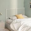 vidaXL Metal Replace Headboard White 120 cm