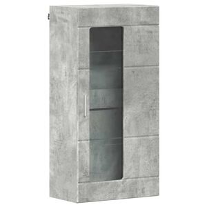 vidaXL Wall-mounted Cabinet with Shelf Concrete grey 55 x 29 x 100 cm