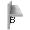 vidaXL Wall-Mounted Coat Rack Concrete Grey 100 x 10.5 x 18 cm