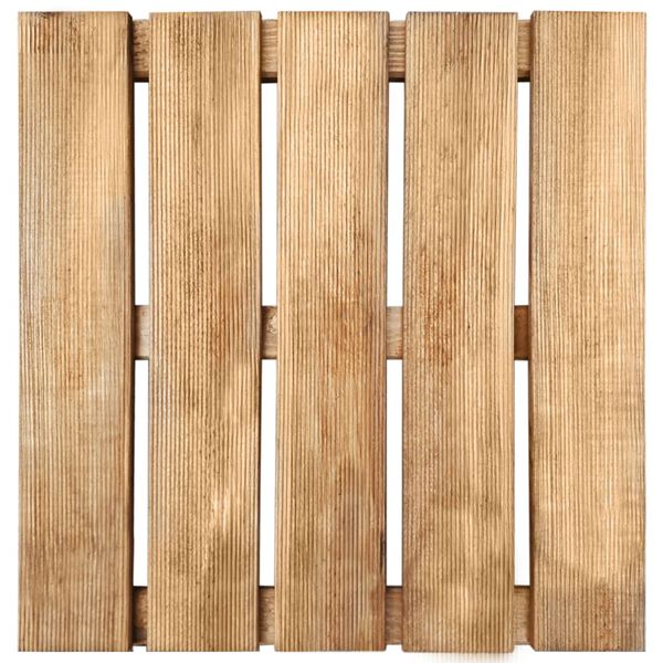 vidaXL 30 pcs Decking Tiles 50x50 cm Wood Brown