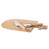 Excellent Houseware 3 Piece Pizza Cutting Set 43x30 cm Bamboo