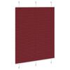 vidaXL Pleated Blind Bordeaux Red 105x100 cm Fabric Width 104.4 cm Polyester