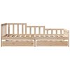 vidaXL Daybed with Drawers without Mattress 90x200 cm Solid Wood