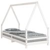 vidaXL Kids Bed Frame White 90x200 cm Solid Wood Pine